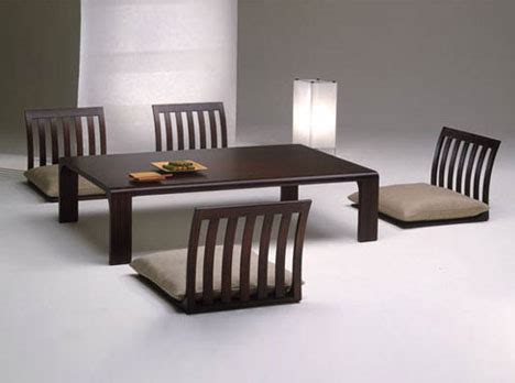 Traditional japanese dining table set. Modern Interpretations of Legless Japanese Chairs ...