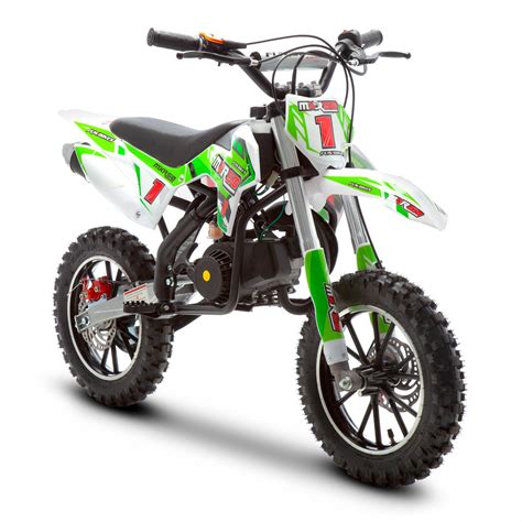 Designed for kids up to 4 years. FunBikes MXR 50cc 61cm Green Kids Mini Dirt Motorbike