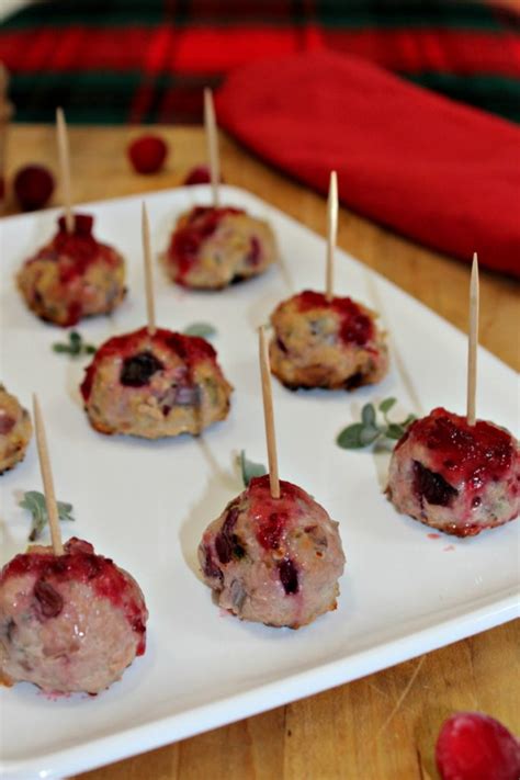 Turkey Cranberry Meatballs Simple And Savory