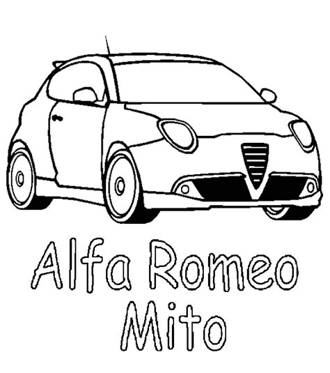 Auto kleurplaten alfaromeomito