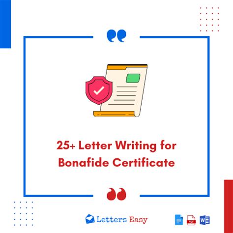 25 Letter Writing For Bonafide Certificate With Format And Templates