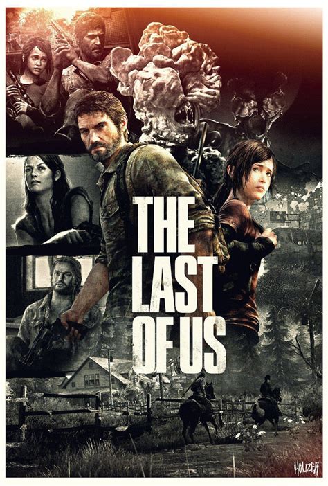 D124 The Last Of Us Game Zombie Horror Survival Video Games Ellie Joel