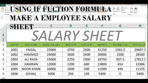 How To Make Salary Sheet In Ms Excel 43 Doovi