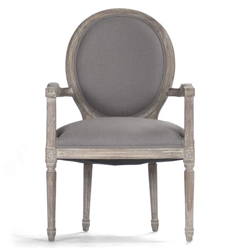 Shop target for arm chairs dining & benches you will love at great low prices. Madeleine French Country Oval Grey Linen Dining Arm Chair ...