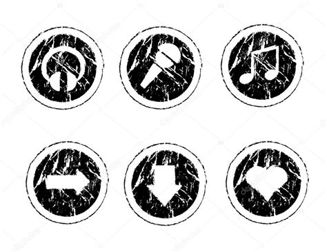 Grunge Icons — Stock Vector © Ivagora 5539595