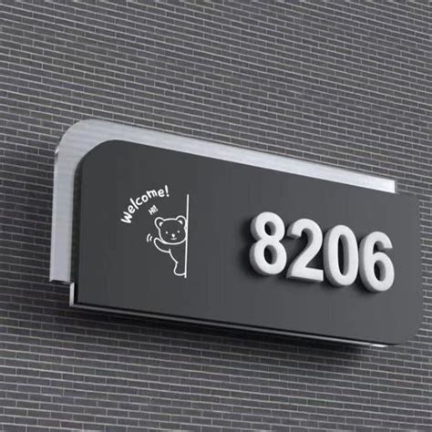 Custom Acrylic Door Numbers Plate Sign For Office Door Signage Room