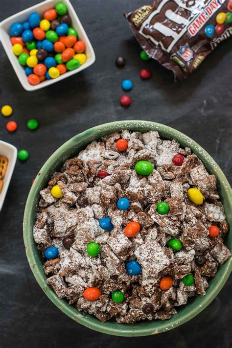 Microwave chocolate chips and peanut butter together for 30 seconds. Chocolate Peanut Butter Puppy Chow | NeighborFood