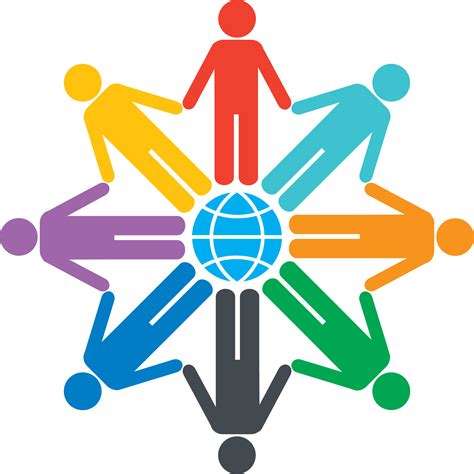 Colorful Diversity Unity People Community Logo Design Vector Clip Art