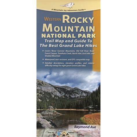 Map Western Rocky Mountain National Park Trail And Recreation Rocky
