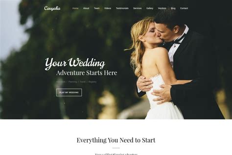 Destination Wedding Website Template