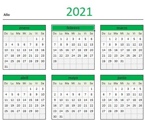 Calendario 2021 En Excel Blog Aplica Excel Contable