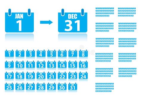 365 Day Calendar Stock Vector Illustration Of Symbol 4337124