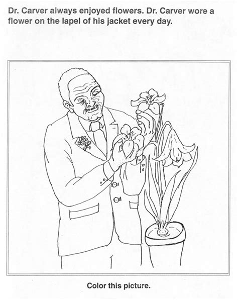 Coloring Pages Images Of George Washington Carver Printable Clip Art