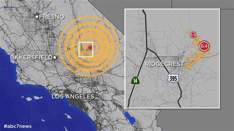California Quake Map Shows More Than 245 Aftershocks Since 64 Quake