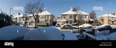 The Heaviest Snowfall In London For 18 Years London Hi Res Stock