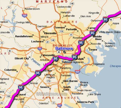 I 95 Baltimore Traffic Maps And Road Conditions