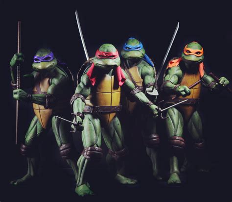 Neca Tmnt 14 Scale Figures The Gangs All Here In This New Photo