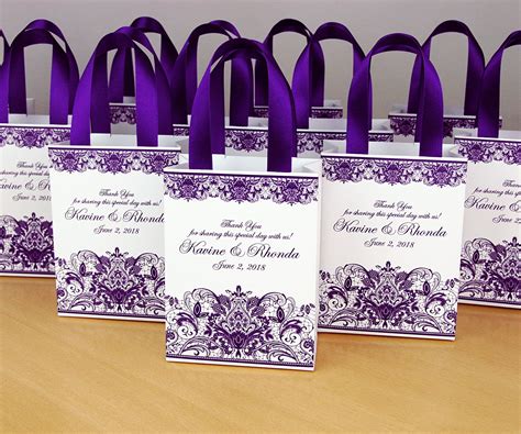 Maybe you would like to learn more about one of these? Purple Wedding Gift bags for small souvenirs Personalized ...