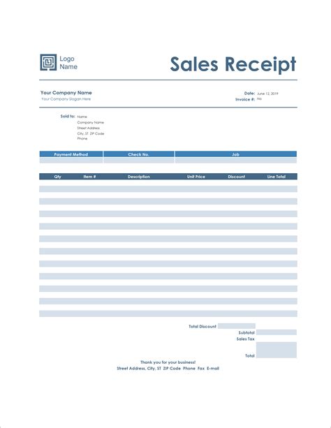 14 Free Receipt Templates Download For Microsoft Word Excel And