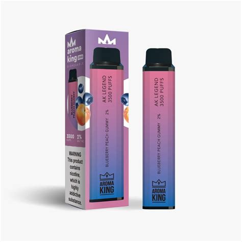 Blueberry Peach Gummy Aroma King Legend 3500 Disposable Vape Kit