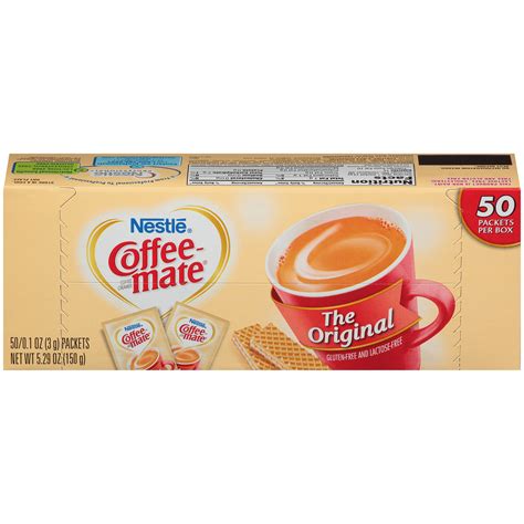 Coffee mate is america's #1 creamer that has an economical coffee creamer packets format for an organized beverage station. Coffee-Mate Original creamer packets 50 ct box - Walmart.com - Walmart.com