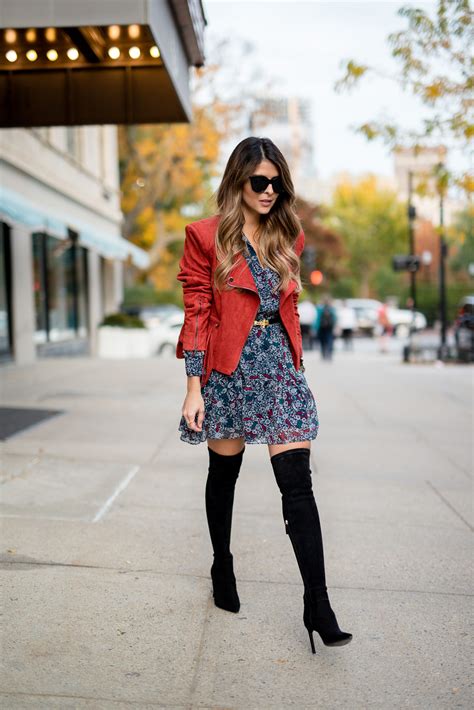 A Perfect Combination Dresses And Knee High Boots The Fshn