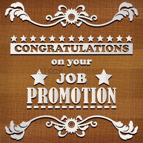 Congratulations On Your Job Promotion Vector Image 1828447