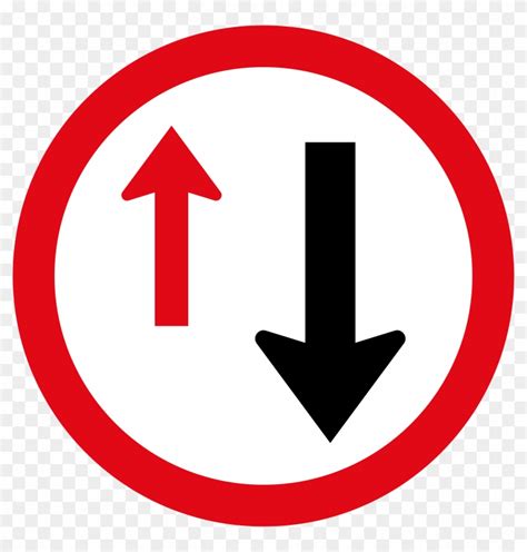 Download Yield To Oncoming Traffic Sign Oncoming Traffic Has Right Of