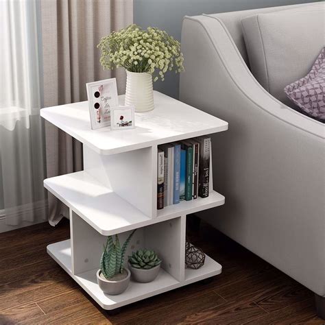 Tribesigns Modern Side End Table For Living Room 3 Tier Bedside Table