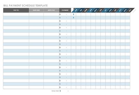 49 Free Payment Schedule Templates Excel Word Templatelab