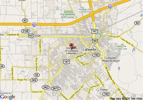 Map Of Hilton Garden Inn Lafayette Lafayette