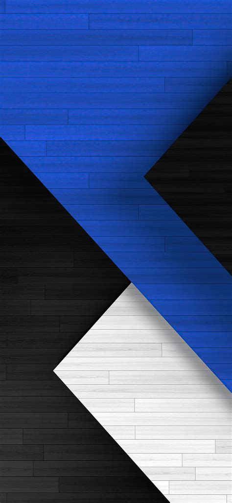 1125x2436 Blue Black White Abstract Tiles Iphone Xsiphone 10iphone X