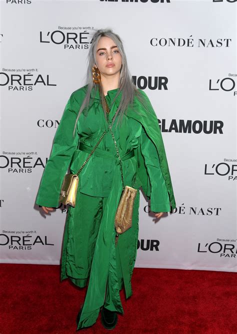 The new york times published an article about how some people don't like that billie eilish vogue cover. BILLIE EILISH at Glamour Women of the Year Summit in New ...