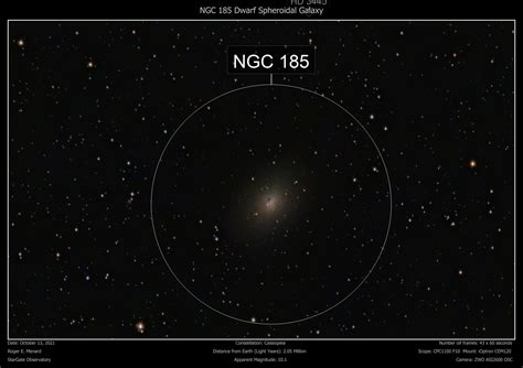 Ngc 185 Dwarf Galaxy Roger Menard Astrobin