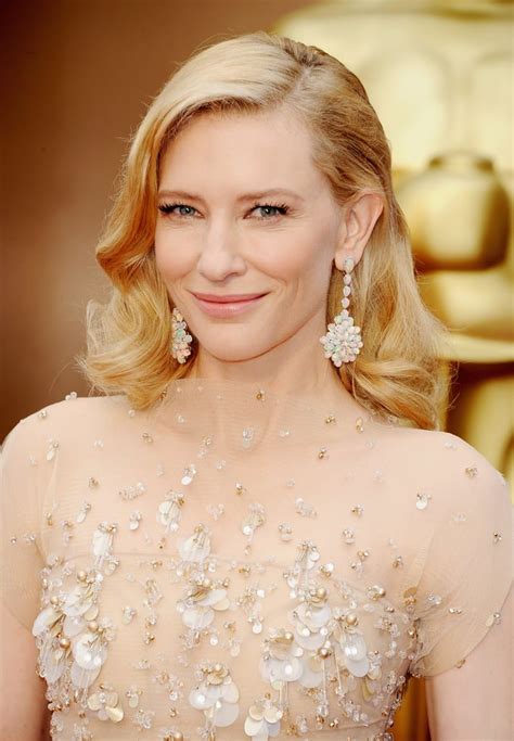 Cate Blanchett At 2014 Oscars Oscars 2014 Hair And Makeup On The Red
