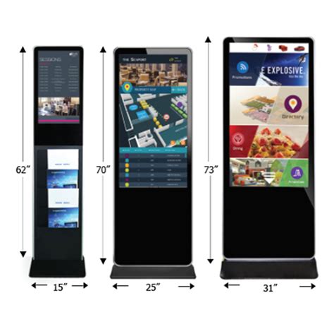 D Series Interactive Kiosk Digital Signage Touchscreen Applications