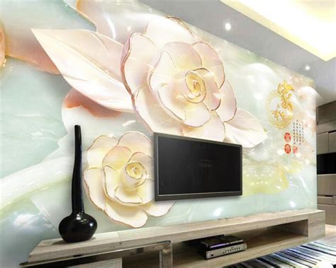 Beibehang 3d Wallpaper Decorative Painting Floral Stereo Stereo