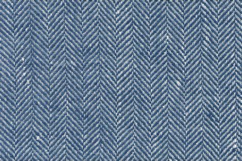 Blue Herringbone Linen Fabric 59 150cm Wide By Linensupplies
