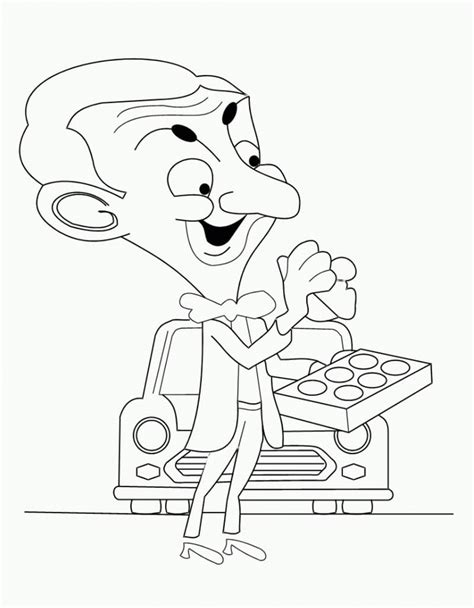 Mr Bean Coloring Pages Print For Free 50 Pieces