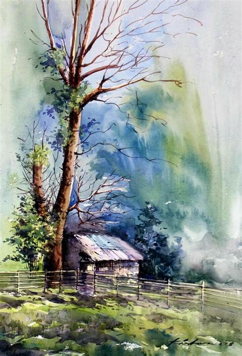Beautiful Scenery Paintings Watercolor