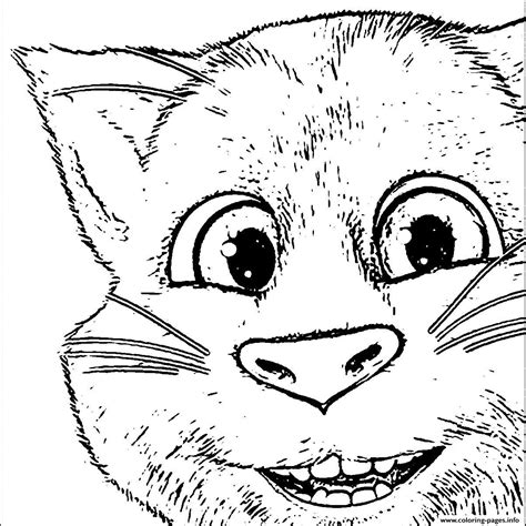 Talking Tom Cat Coloring Pages Coloring Pages