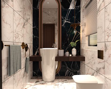 Luxurymodern Bathroom With Powder Room On Behance