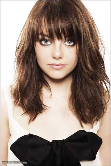 21 Medium Length Layered Haircuts With Bangs Hairstyles And Haircuts Lovely Hairstylescom