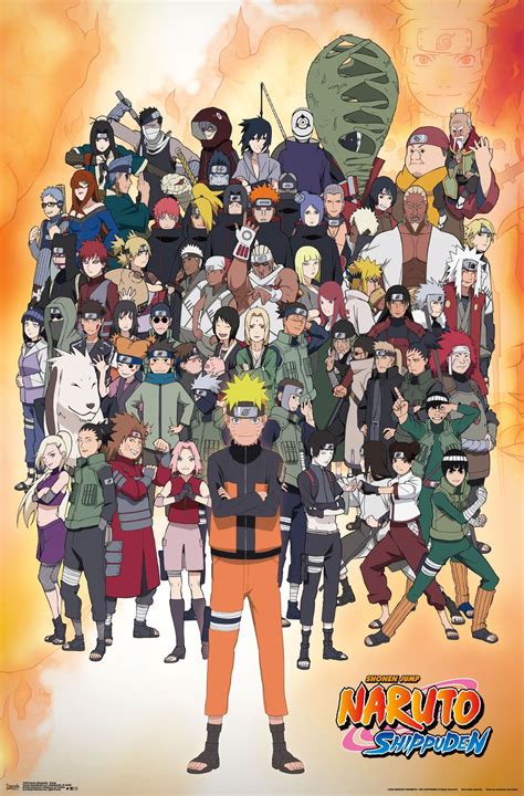 Naruto Shippuden Group Wall Poster 22375 X 34