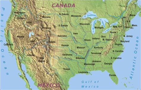Map Of Us Mountain Ranges Business Continuity Planning Guide