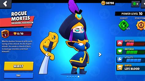 I bring you the gift of darkness! mortis, bringer of doom! mortis' main attack and super damage was increased to 900 (from 800). New Skin Rogue Mortis Gameplay Brawl Stars - YouTube