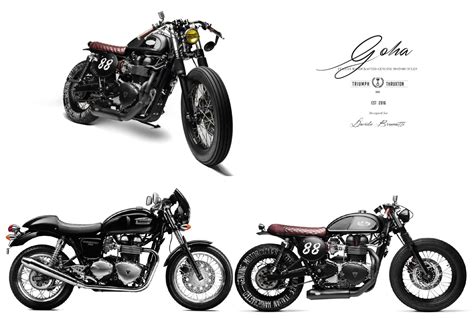 The triumph motor company was a british car and motor manufacturing company in the 19th and 20th centuries. "Goha" Triumph Thruxton Concept Bike by South Garage Motor ...