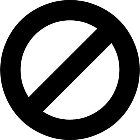 Ban Circle Symbol Icons Free Download