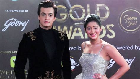 Shivangi Joshi And Mohsin Khan At 12th Gold Awards 2019 Red Carpet