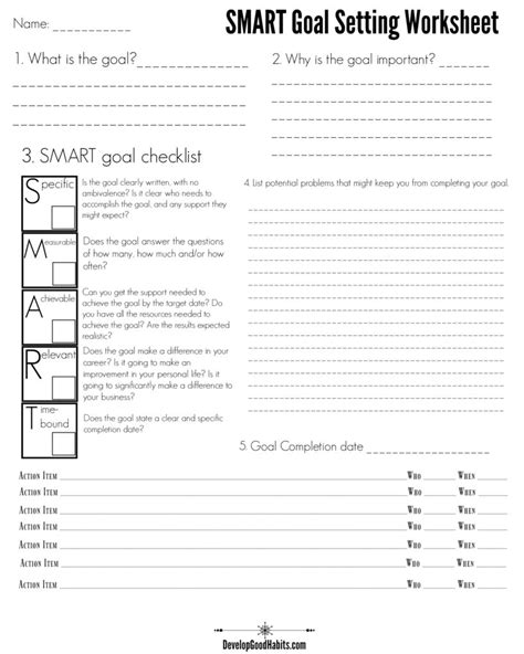 4 Free Smart Goal Setting Worksheets And Templates 2022 Update